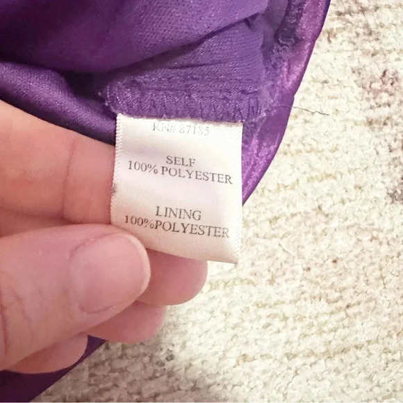 Y2K Studio Y  Purple ruched top size medium - Picture 10 of 12